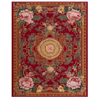 Crimson Palace Garden Hand Tufted Viscose Rug