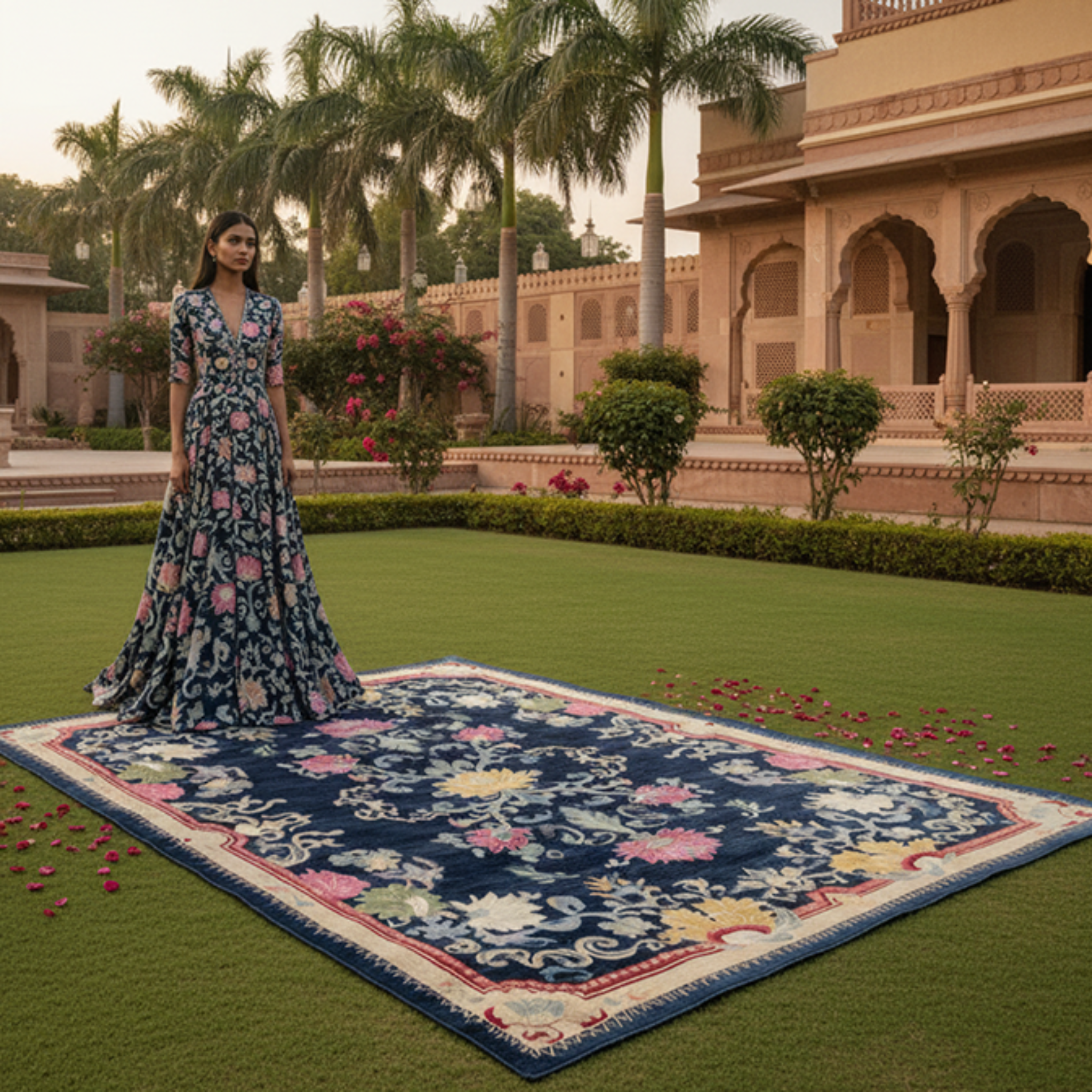 Evening Garden Viscose Hand Tufted Rug