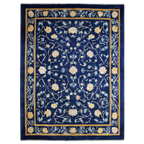 Imperial Indigo Hand Knotted Viscose Rug