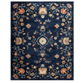 Midnight Bloom Hand Tufted Wool Rug