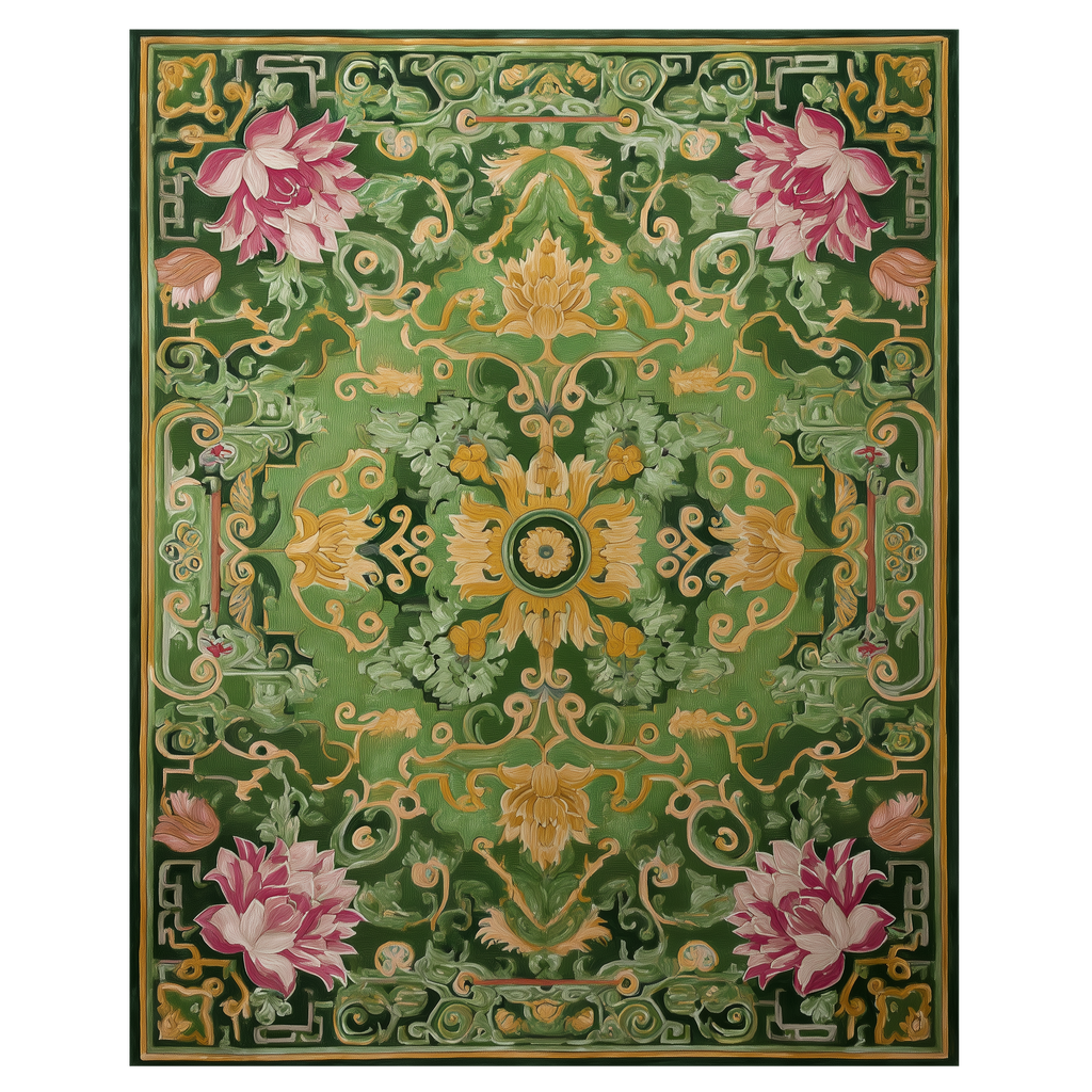 Paradise Blooms Eternal Hand Tufted Wool Rug