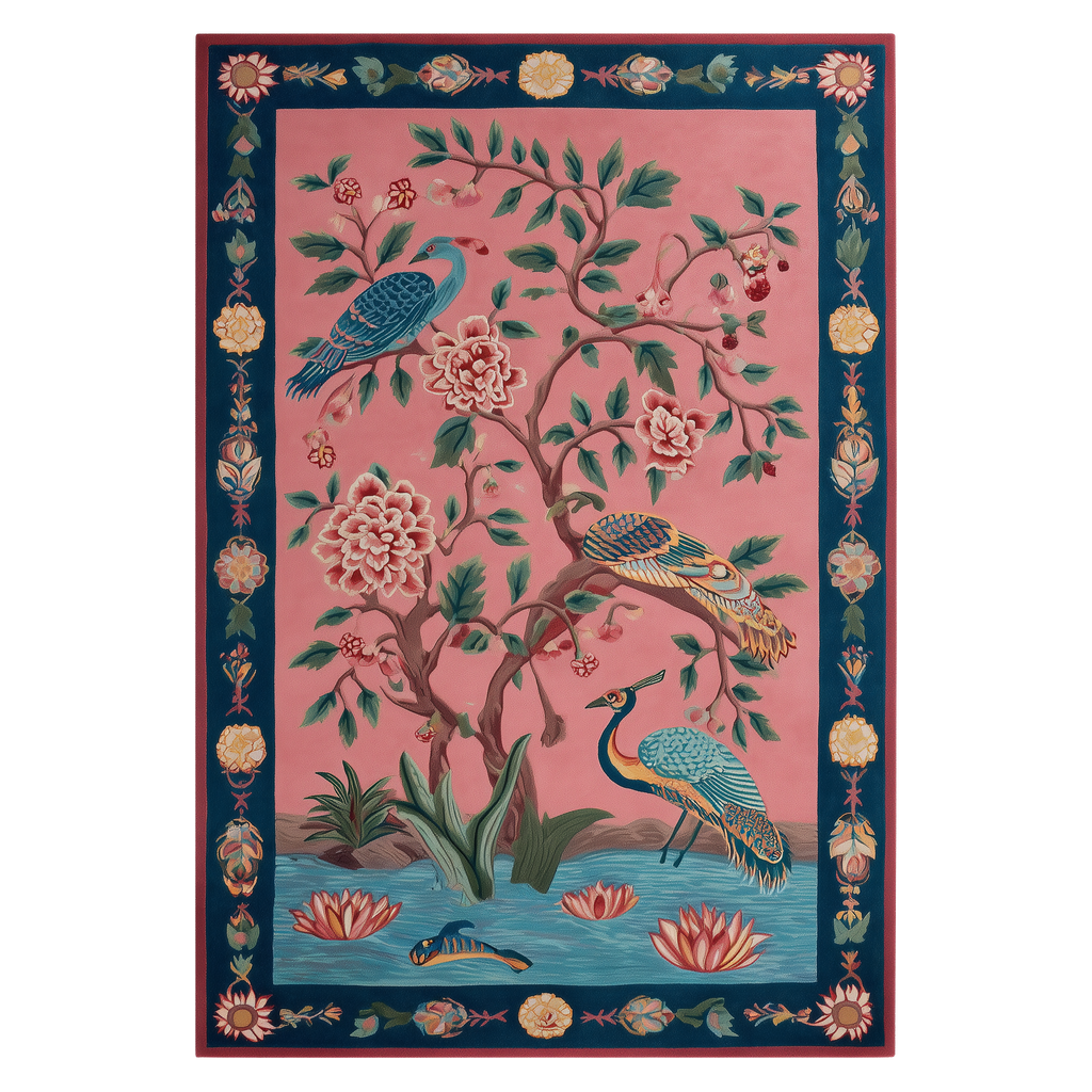 The Crane Garden Hand Tufted Wool Rug