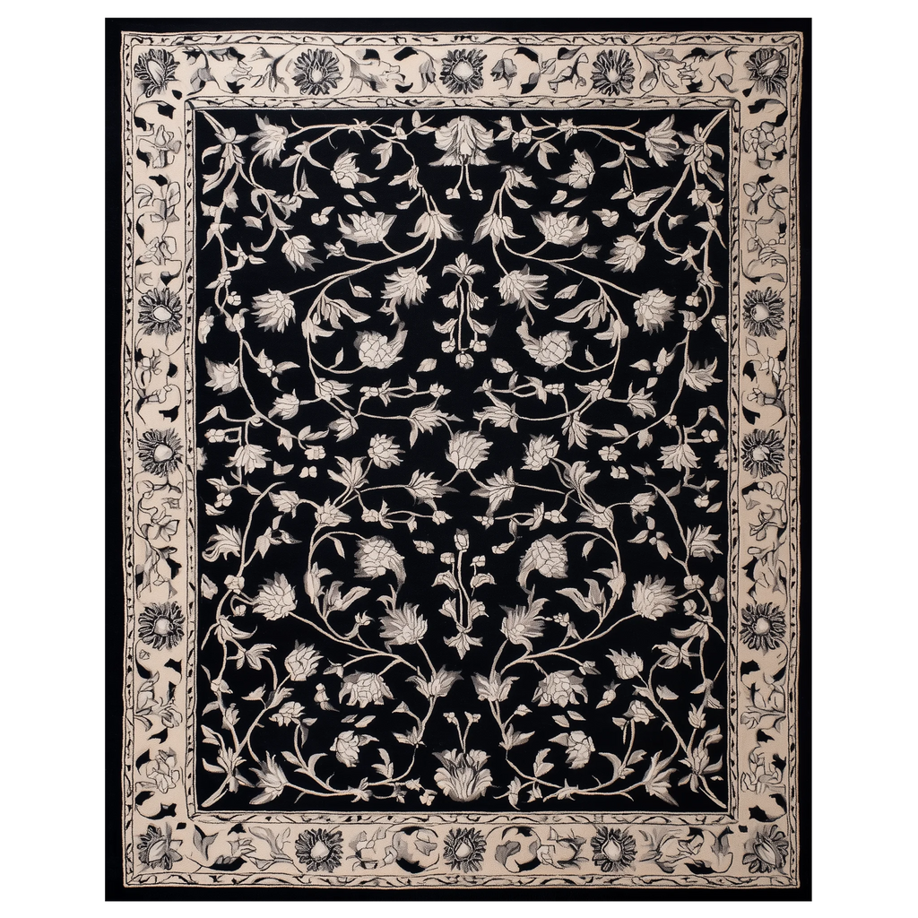 Bloom After Dark Hand Tufted Wool Rugs