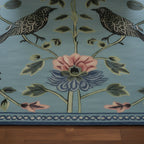 Blue Garden Song Hand Tufted Wool Rug