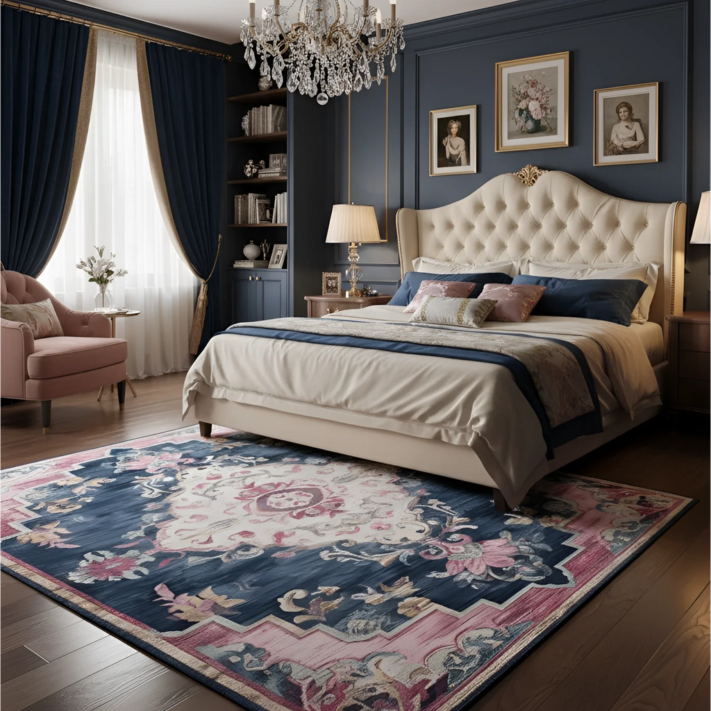 Blush Symmetries Hand Tufted Rug - rug