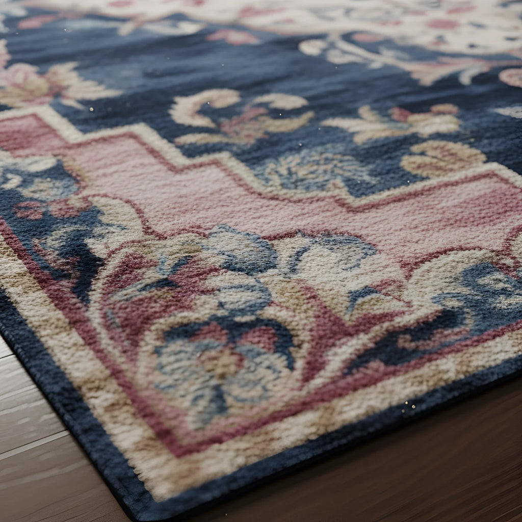 Blush Symmetries Hand Tufted Rug - rug