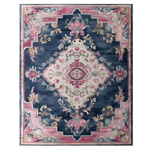 Blush Symmetries Hand Tufted Rug - rug