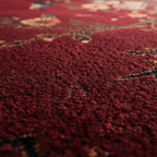 Brocade Bird & Blossom Square Viscose Hand Tufted Rug
